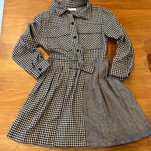 Zara girls dress black and white size 9, worn three or four times